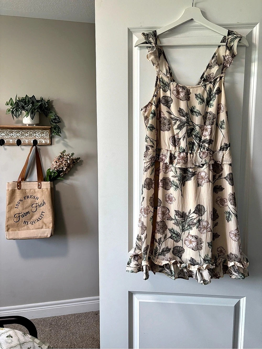 Dex Floral Ruffle Dress